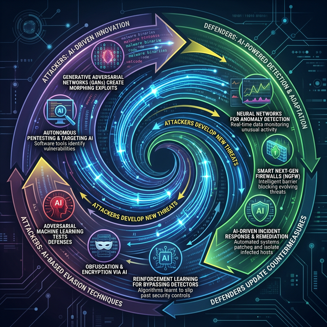 Ciągła pętla sprzężenia zwrotnego między hakerami i obrońcami oparta na innowacjach AI